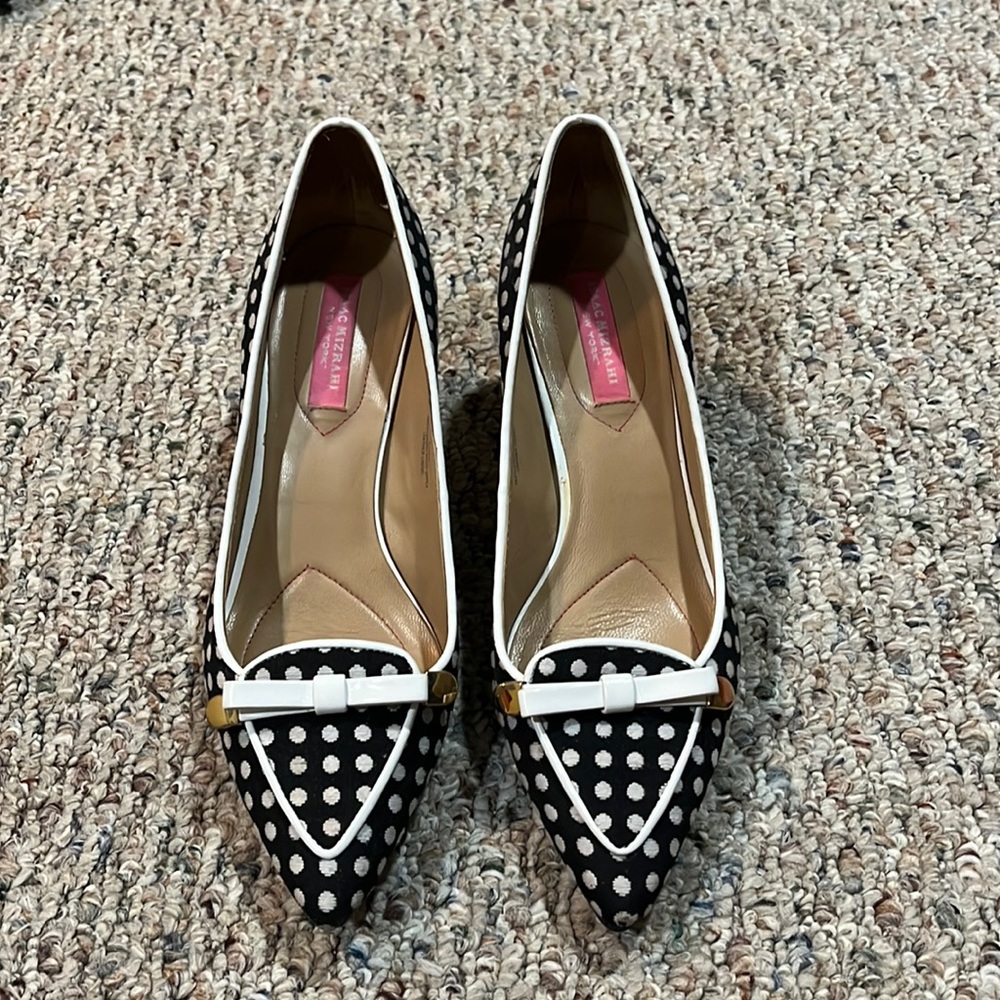 Isaac Mizrahi Size 8 Polka Dot Heel